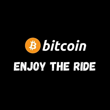 Artwork thumbnail, Bitcoin - Enjoy The Ride Design by RektRepublic