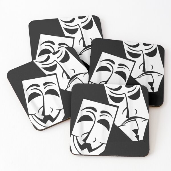Item preview, Drama Theater Masks Comedy And Tragedy  designed and sold by MennieElliott.