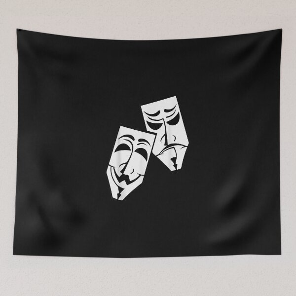 Item preview, Drama Theater Masks Comedy And Tragedy  designed and sold by MennieElliott.