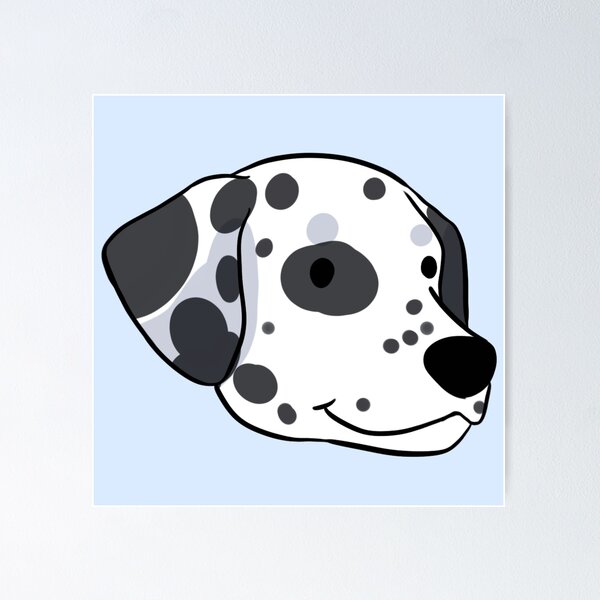 Aperçu de l'œuvre Visage mignon de chien dalmatien créée et vendue par Yaragold.