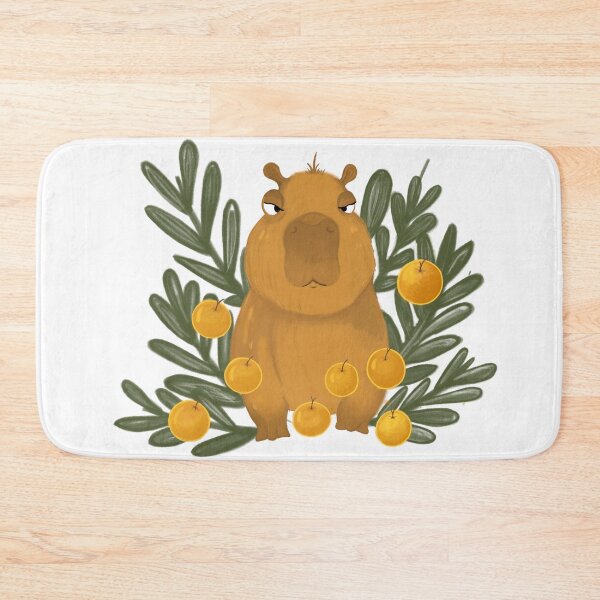 Item preview, Fat Capybara With Orange designed and sold by t1r5u2n5g.