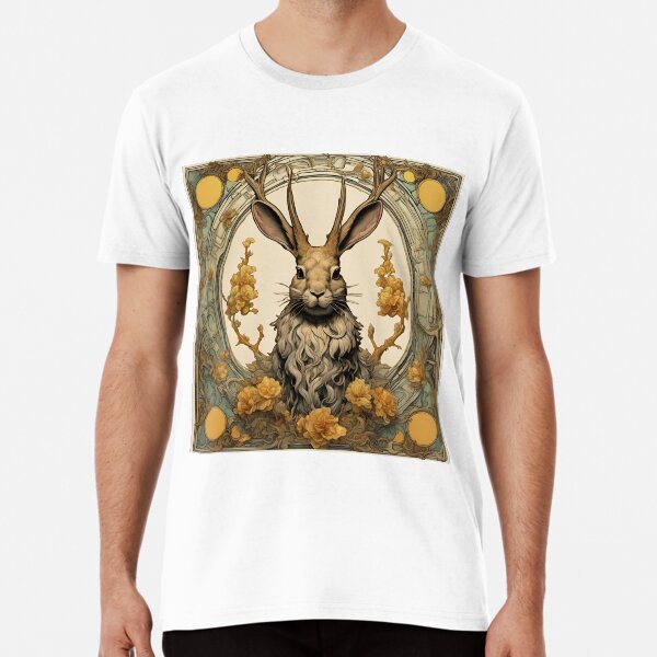 Item preview, Jackalope and Milkweed designed and sold by HabitableMoons.