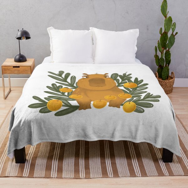 Item preview, Fat Capybara With Orange designed and sold by t1r5u2n5g.