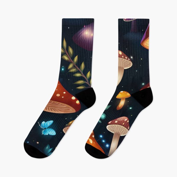 Item preview, Enchanted Forest with Mushrooms and Fireflies designed and sold by Arkneer.