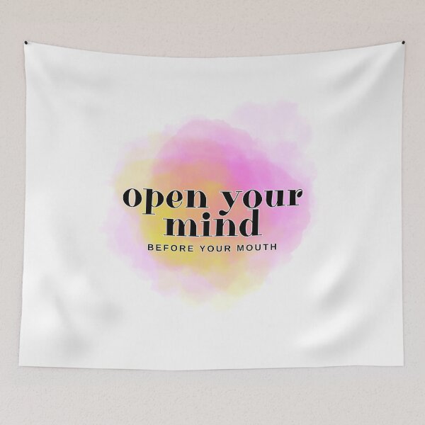 Item preview, Open your mind before your mouth colorful designed and sold by noneko04.
