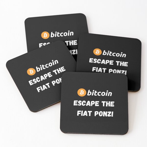 Item preview, Bitcoin - Escape The Fiat Ponzi Design designed and sold by RektRepublic.