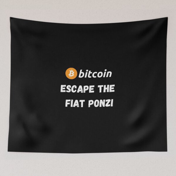 Item preview, Bitcoin - Escape The Fiat Ponzi Design designed and sold by RektRepublic.