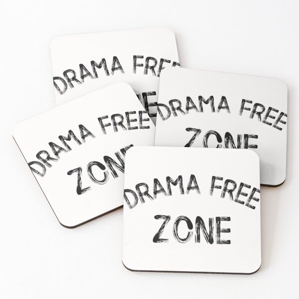 Item preview, Womens Drama Free Zone Funny & Informative No Drama Please V-Neck  designed and sold by MathyRorie.