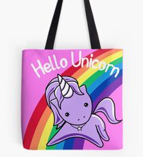 Bolsa de tela Hola Unicornio (Limpio) Carbón alterado más exacto