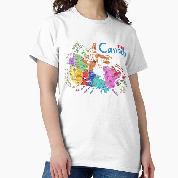 Item preview, Canada With Cities, Animals, Provinces And Flag By Artist Carla Daly designed and sold by Carla Daly.