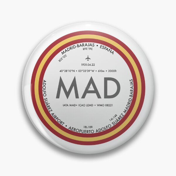 Item preview, Madrid-Barajas (MAD) Airport Emblem designed and sold by we-rove.