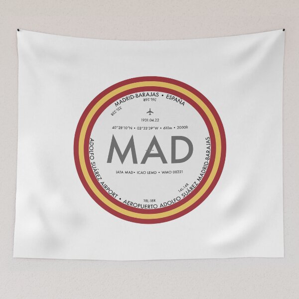 Item preview, Madrid-Barajas (MAD) Airport Emblem designed and sold by we-rove.
