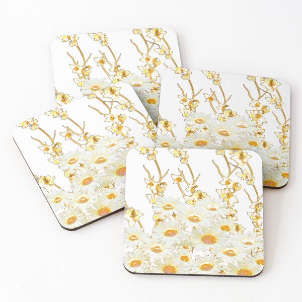 Item preview, WHITE FLORAL SPRING GARDEN ABSTRACT ART designed and sold by sharlesart.