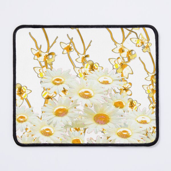 Item preview, WHITE FLORAL SPRING GARDEN ABSTRACT ART designed and sold by sharlesart.