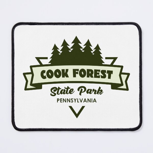 Item preview, Cook Forest State Park Pennsylvania Trees And Ribbon designed and sold by bivenart.