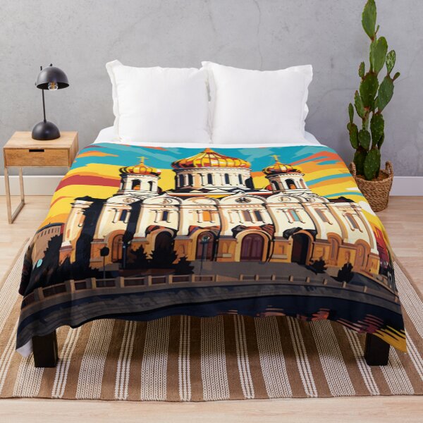 Item preview, A Pop Art Travel Print of Moscow - Russia designed and sold by StudioRedKoala.