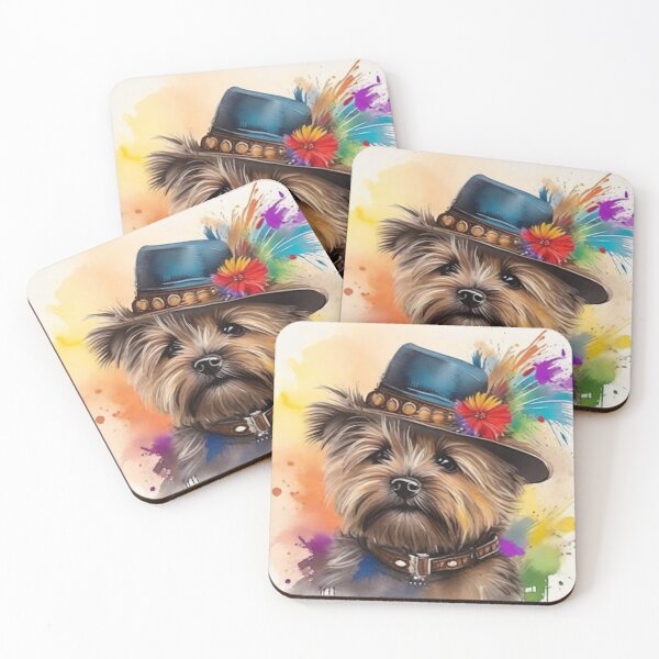 Item preview, Cairn Terrier In A Posh Hat designed and sold by Wolfheartart.