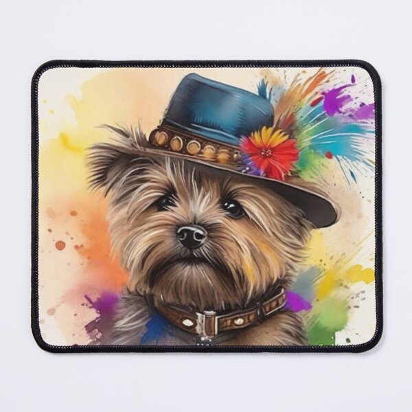 Item preview, Cairn Terrier In A Posh Hat designed and sold by Wolfheartart.