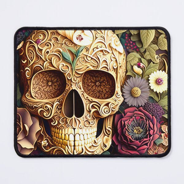 Item preview, Vintage Floral and Skull designed and sold by Kathleen Douglas.
