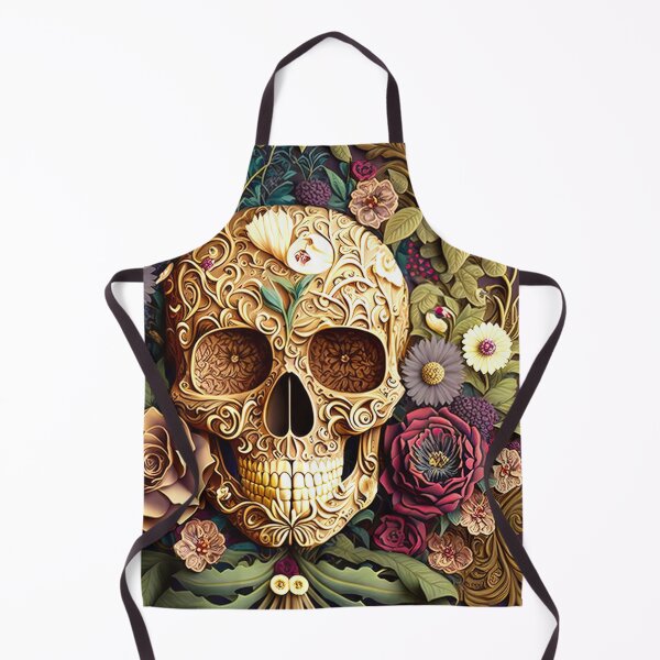 Item preview, Vintage Floral and Skull  designed and sold by Kathleen Douglas.