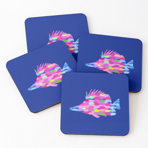 Item preview, Fishy Fish (Pink/Green/Yellow/Blue) designed and sold by HaNoFri.