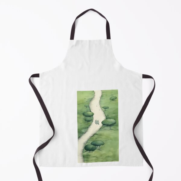 Item preview, a drawing of a river running through a lush green field designed and sold by Dark Fantasy Store.