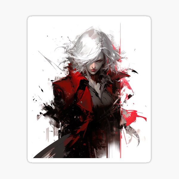 Dante - Devil May Cry - Lady Dante Sticker for Sale by Splatter