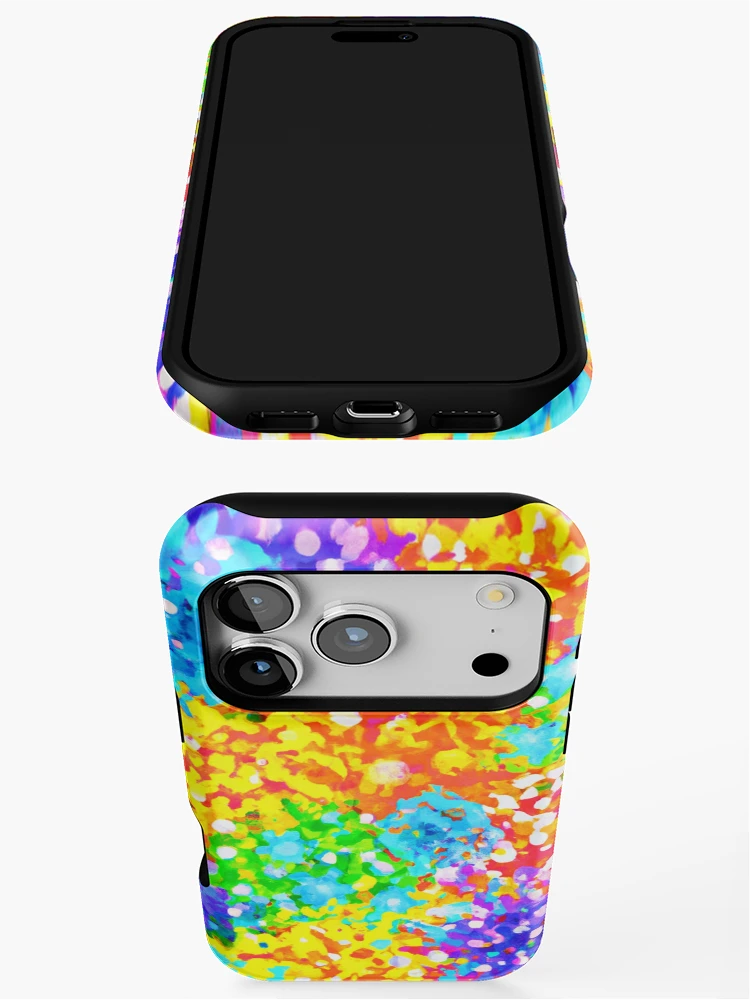 Thumbnail 3 of 4, iPhone Case, Colorful Abstract Pattern Design designed and sold by Health And Fitness Posts e-Store.