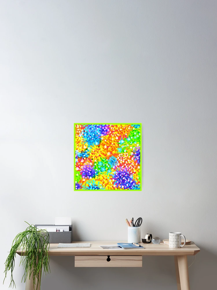 Thumbnail 2 of 3, Poster, Colorful Abstract Pattern Design designed and sold by Health And Fitness Posts e-Store.
