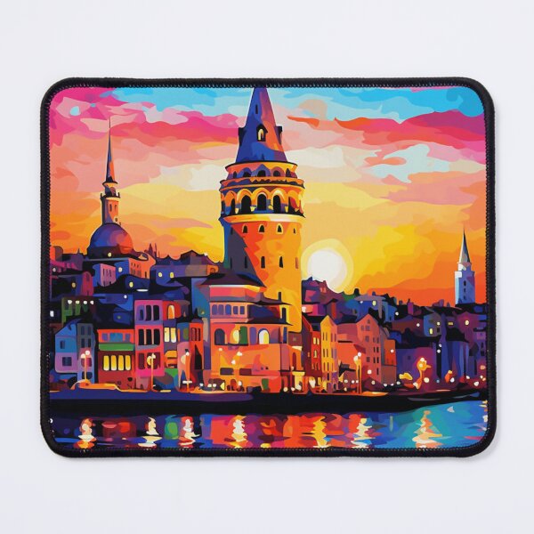 Item preview, A Pop Art Travel Print of Istanbul - Turkey designed and sold by StudioRedKoala.