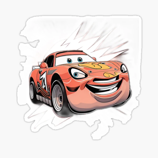 Lightning McQueen Sticker for Sale by laurengoldener