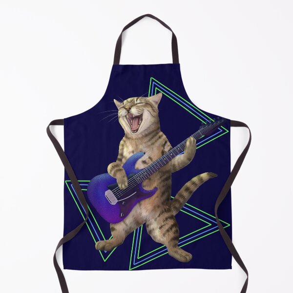 Item preview, Tabby cat playing the electric guitar designed and sold by Mehu.