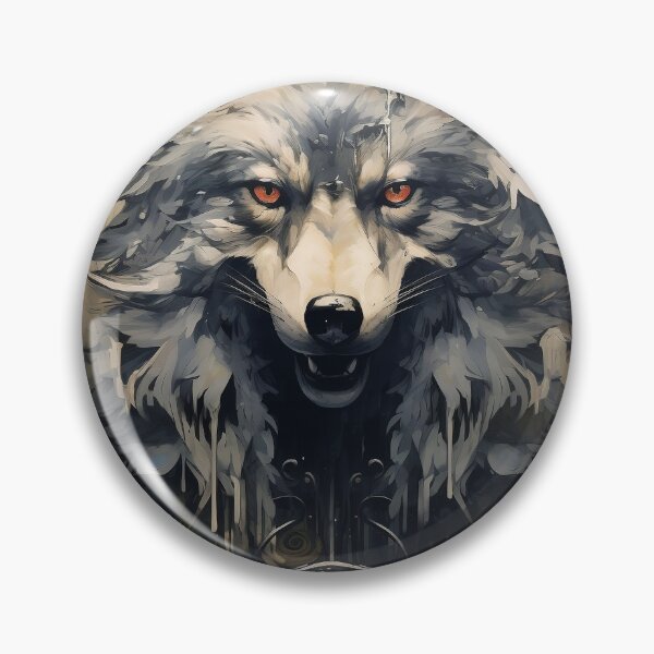 Item preview, Wolf  in the style of rococo whimsy.  designed and sold by NUGRAFIKA.