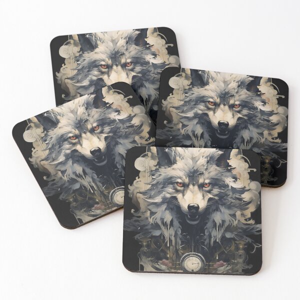 Item preview, Wolf  in the style of rococo whimsy.  designed and sold by NUGRAFIKA.