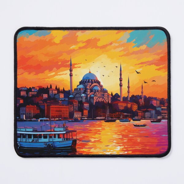 Item preview, A Pop Art Travel Print of Istanbul - Turkey designed and sold by StudioRedKoala.
