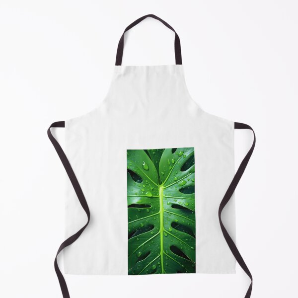 Item preview, a large green leaf with water droplets on it designed and sold by Dark Fantasy Store.