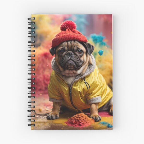 Item preview, Pug Wearing A Hat And Jacket designed and sold by Wolfheartart.