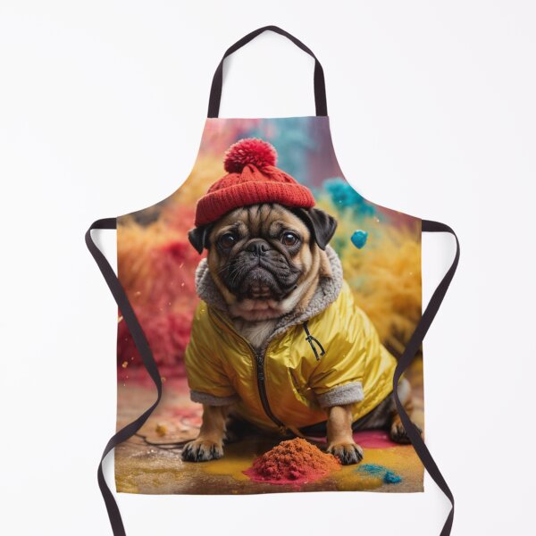 Item preview, Pug Wearing A Hat And Jacket designed and sold by Wolfheartart.