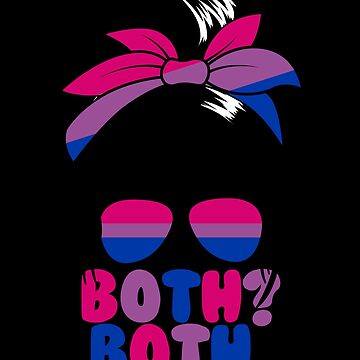 Vorschaubild zum Design Both? Both. Bisexual Women's Messy Bun Both Bisexual Gear von DynamicDesign