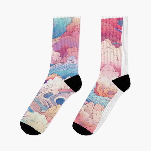 Item preview, Elegant Pastel Wave Seamless Digital Lofi Design designed and sold by pavenavach.
