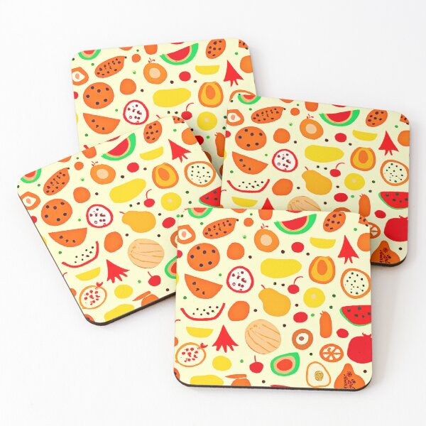Item preview, Tropical Fruits Pattern designed and sold by Health And Fitness Posts e-Store.