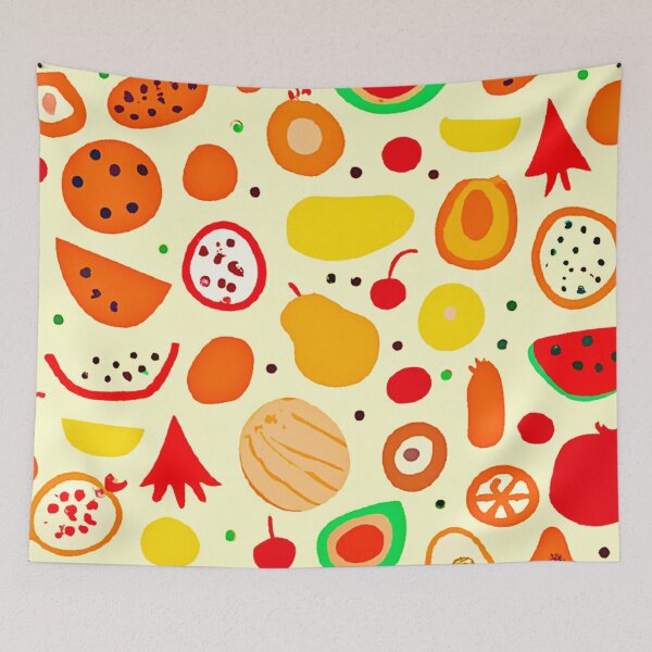 Item preview, Tropical Fruits Pattern designed and sold by Health And Fitness Posts e-Store.