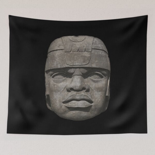 Item preview, Ancient Olmec Head  designed and sold by LifeSpice.
