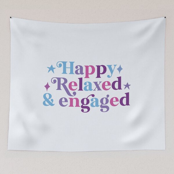 Item preview, Happy relaxed and engaged  designed and sold by hautehub.