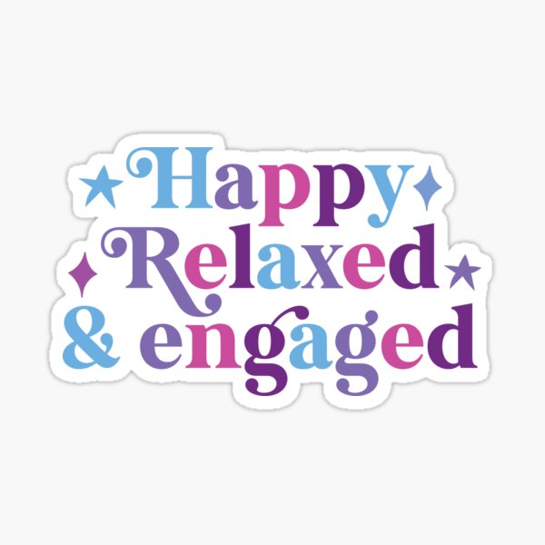 Item preview, Happy relaxed and engaged  designed and sold by hautehub.