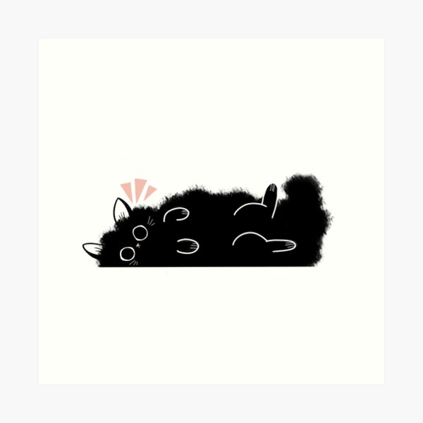FluffCat Art Print