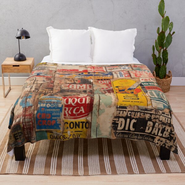 Item preview, A Faded Collage of Labels in Plywood designed and sold by GoodOldVintage.