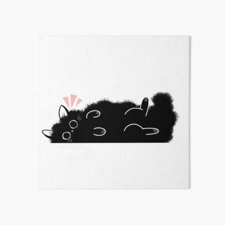 FluffCat Art Board Print