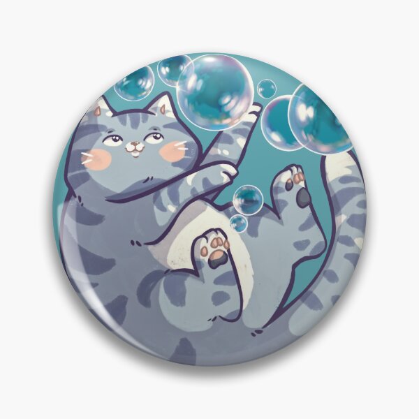 Item preview, Cat plays with soap bubbles designed and sold by Allraunde.art.
