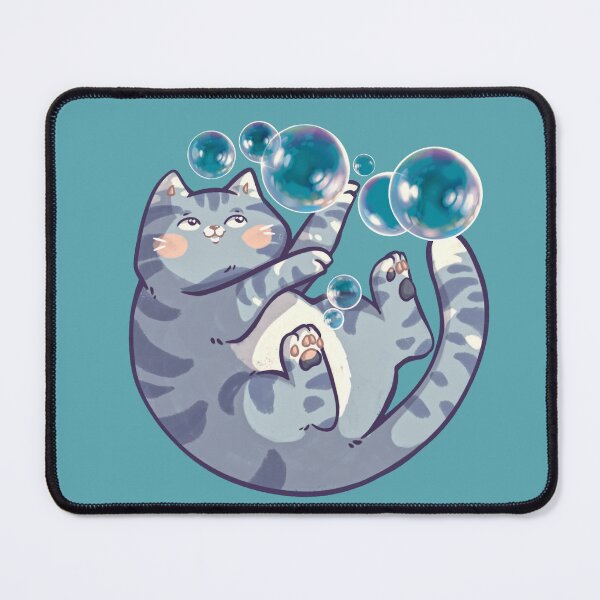 Item preview, Cat plays with soap bubbles designed and sold by Allraunde.art.